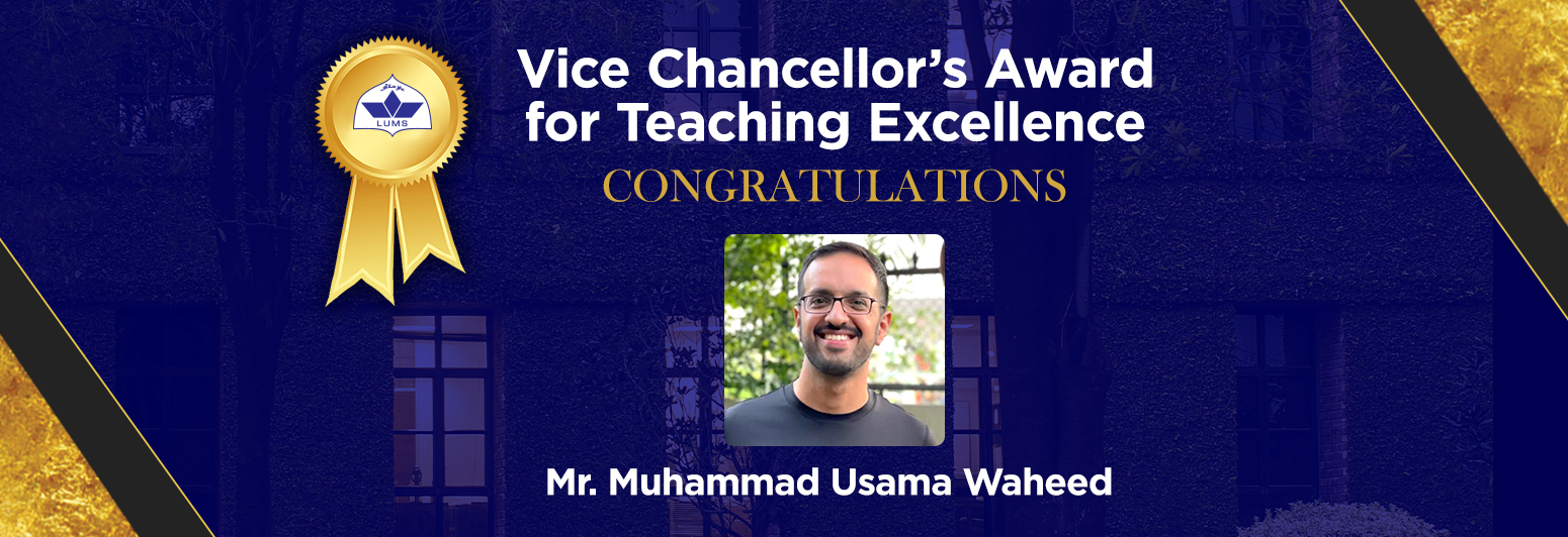 Waheed M R In Conversation with Mr. Muhammad Usama Waheed, Recipient of VC’s Award ...
