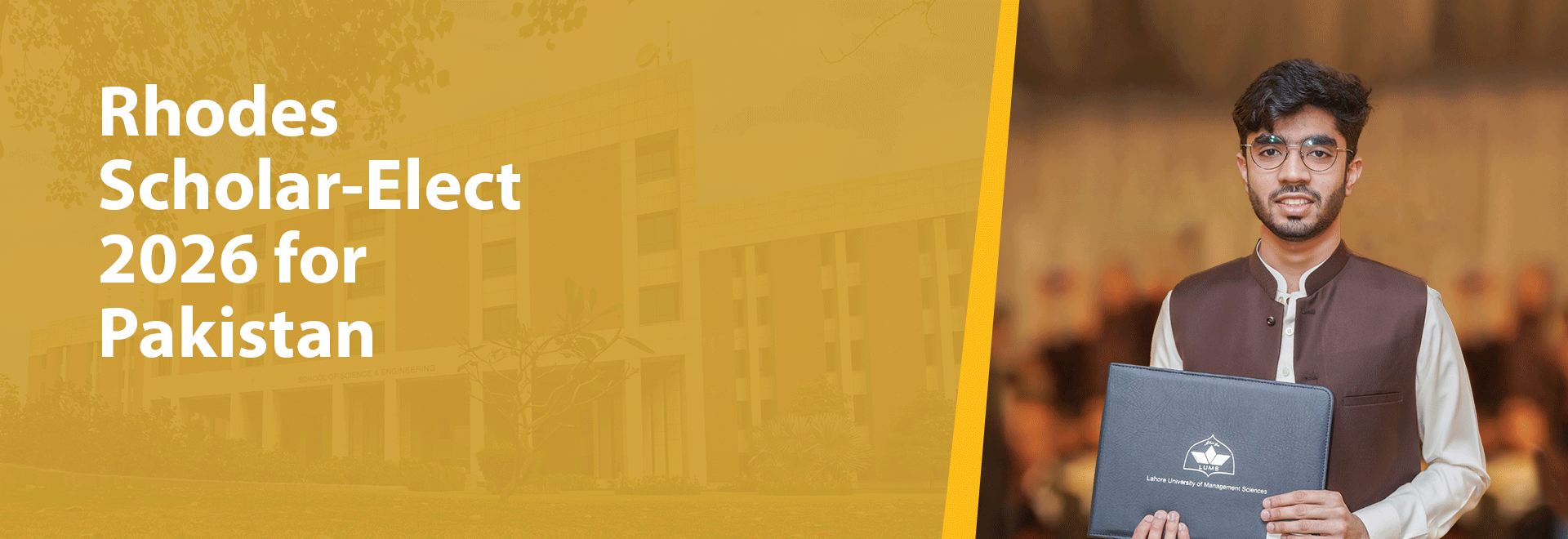 Physics Major Syed Asad Asif will head to Oxford in May next year!