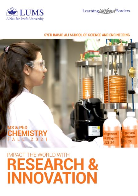  MS & PhD Chemistry Fall 2021