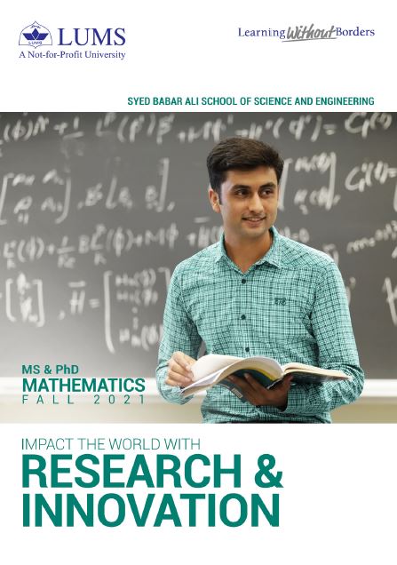  MS & PhD Mathematics Fall 2021