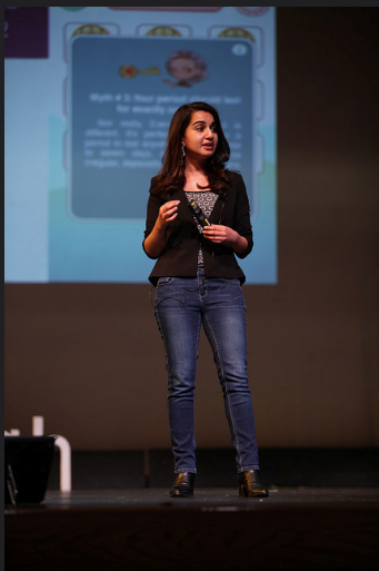 Mariam delivering her 2nd Tedx talk TedxRHS - Washington DC