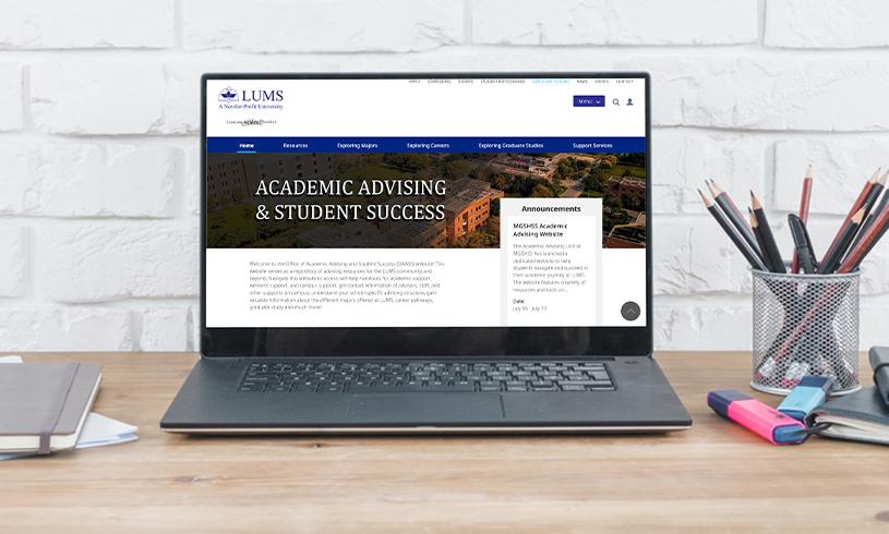 Explore the new Advising website to map out your academic and professional career