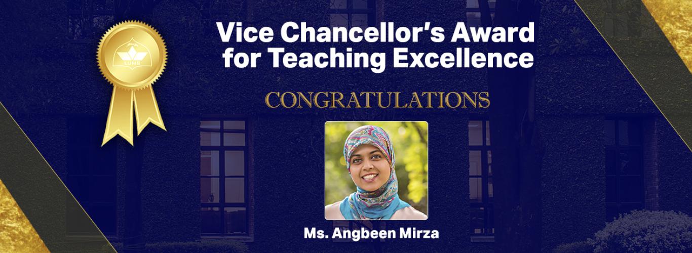 In Conversation with Angbeen Atif Mirza, Awardee Inaugural Vice Chancellor’s Award for Teaching Excellence