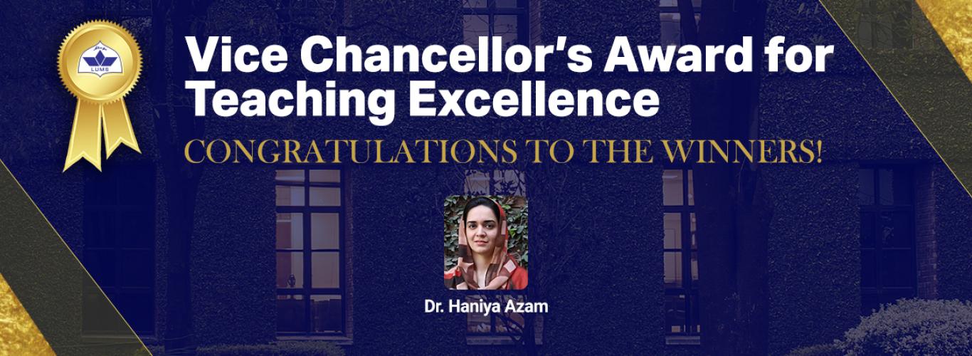 Picture of Dr. Haniya on a blue banner 
