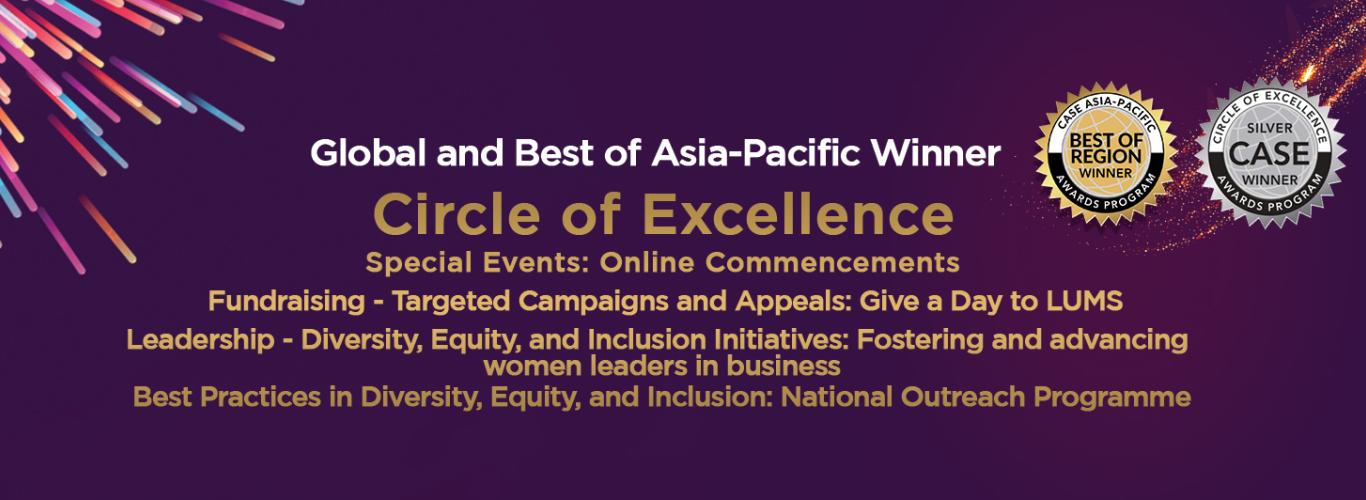 LUMS Announced Global and Asia-Pacific CASE Winner