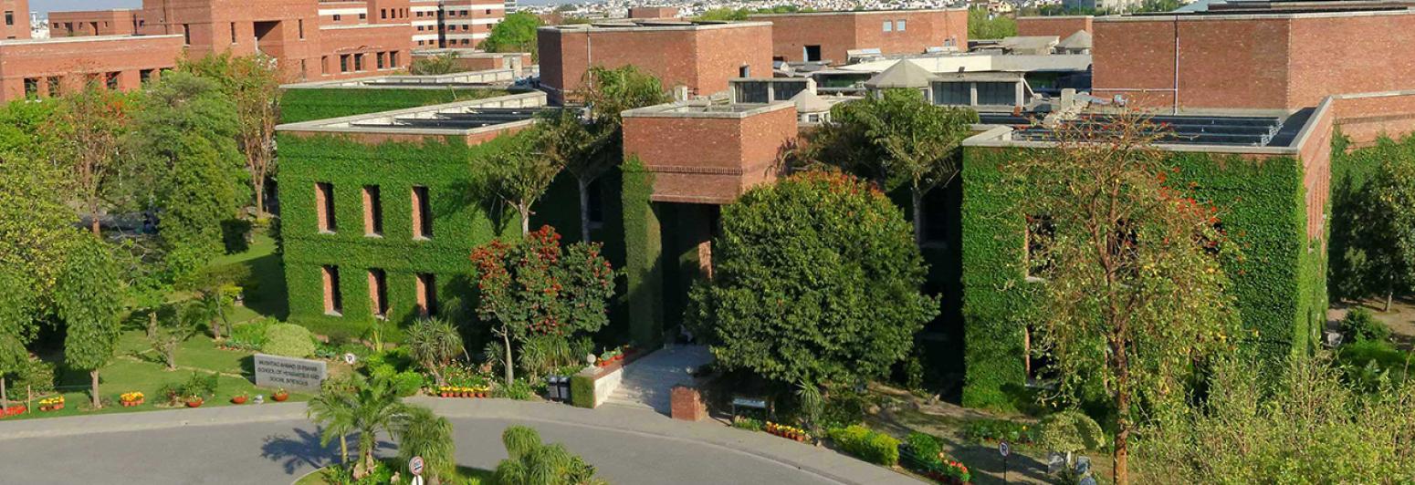 aerial view of the academic building 