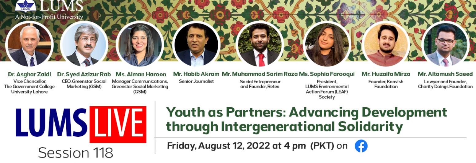 LUMS Live Session 118: Youth as Partners: Advancing Development through Intergenerational Solidarity 