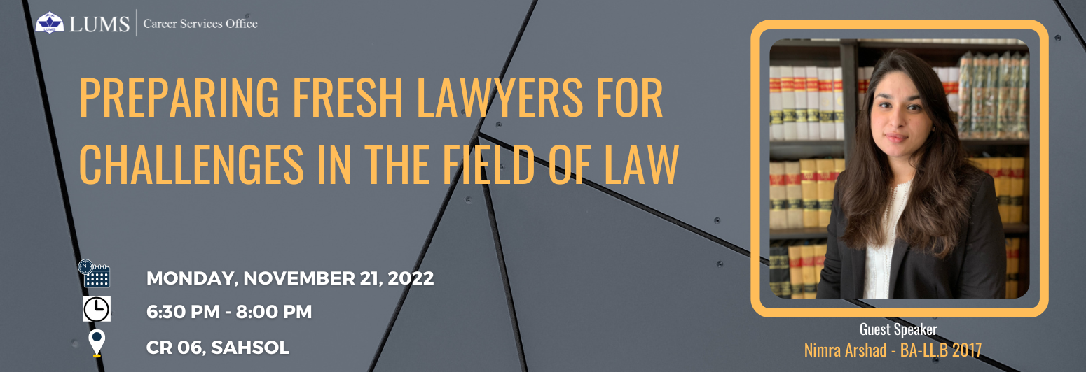 CSO Session: Preparing Fresh Lawyers for Challenges in the Field of Law