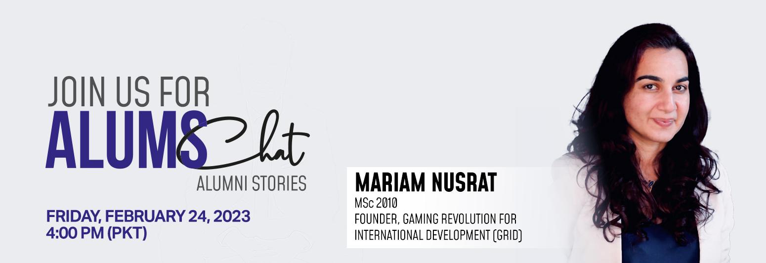 Episode 8 – Mariam Nusrat (MSc 2010): Promoting Video Games for Social Change