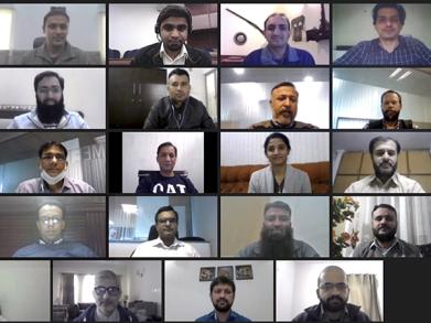 image of participants of the online programme