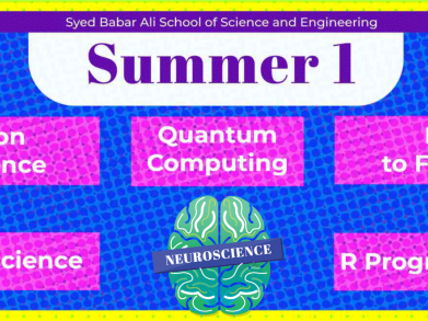 Syed Babar Ali School of Science and Engineering (SBASSE) presents  STEM (Science, Technology, Engineering, Mathematics) Courses for Summer I, 2021.