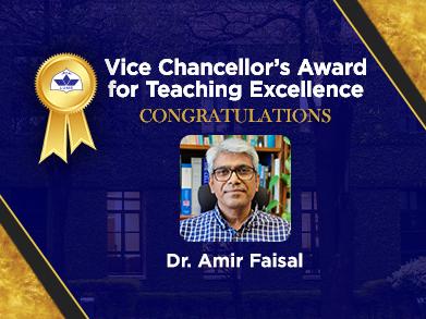 In Conversation with Dr. Amir Faisal, Recipient of Vice Chancellor’s Award for Teaching Excellence 2022-23