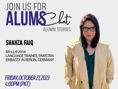 LUMS is excited to welcome you to the fifteenth episode of ALUMS Chat 