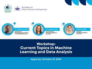 Two-Day Workshop on Current Topics in Machine Learning and Data Analysis