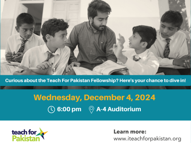 Teach for Pakistan: Campus Recruitment Drive 